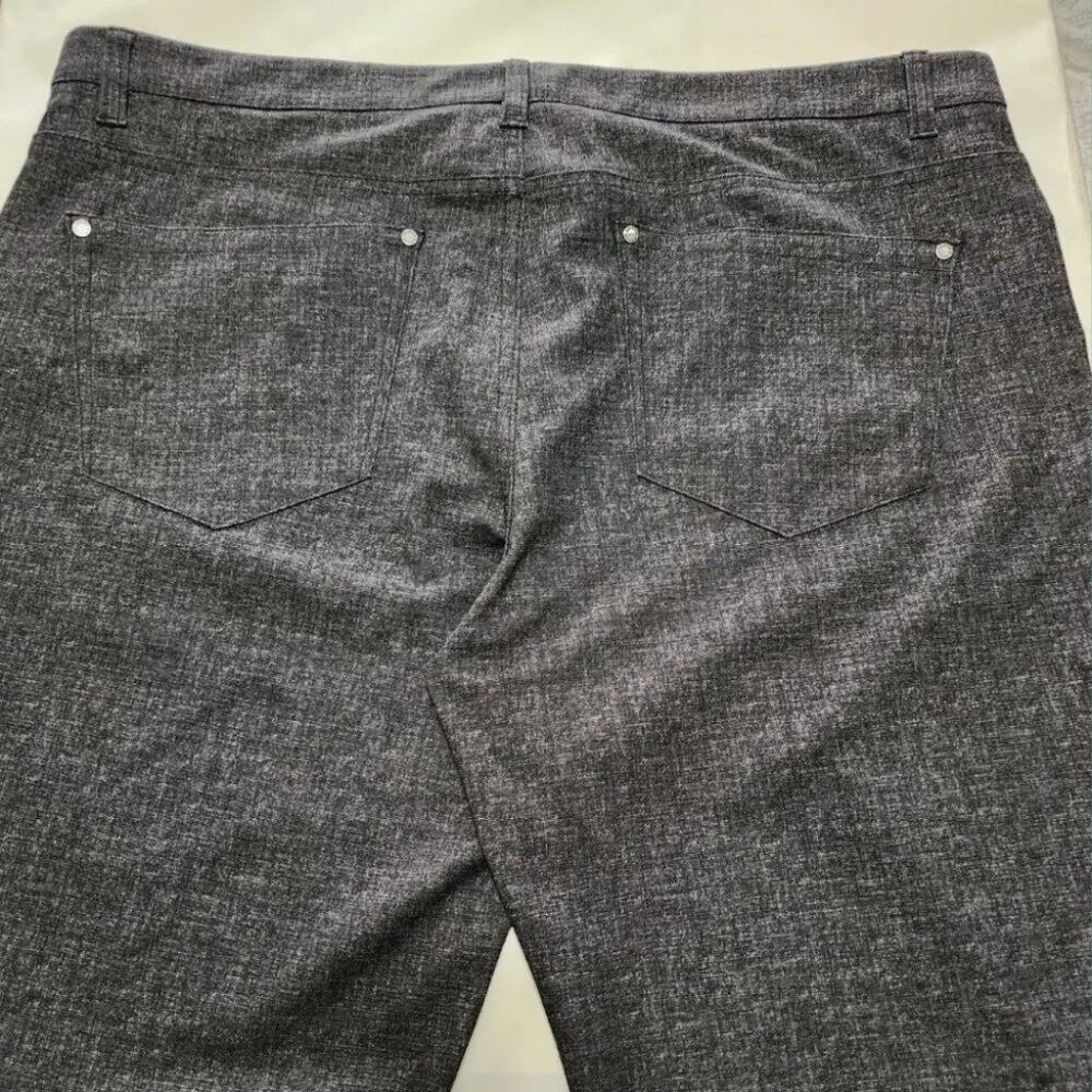 Jermyn & Bond Heathered Gray Straight Leg Trousers